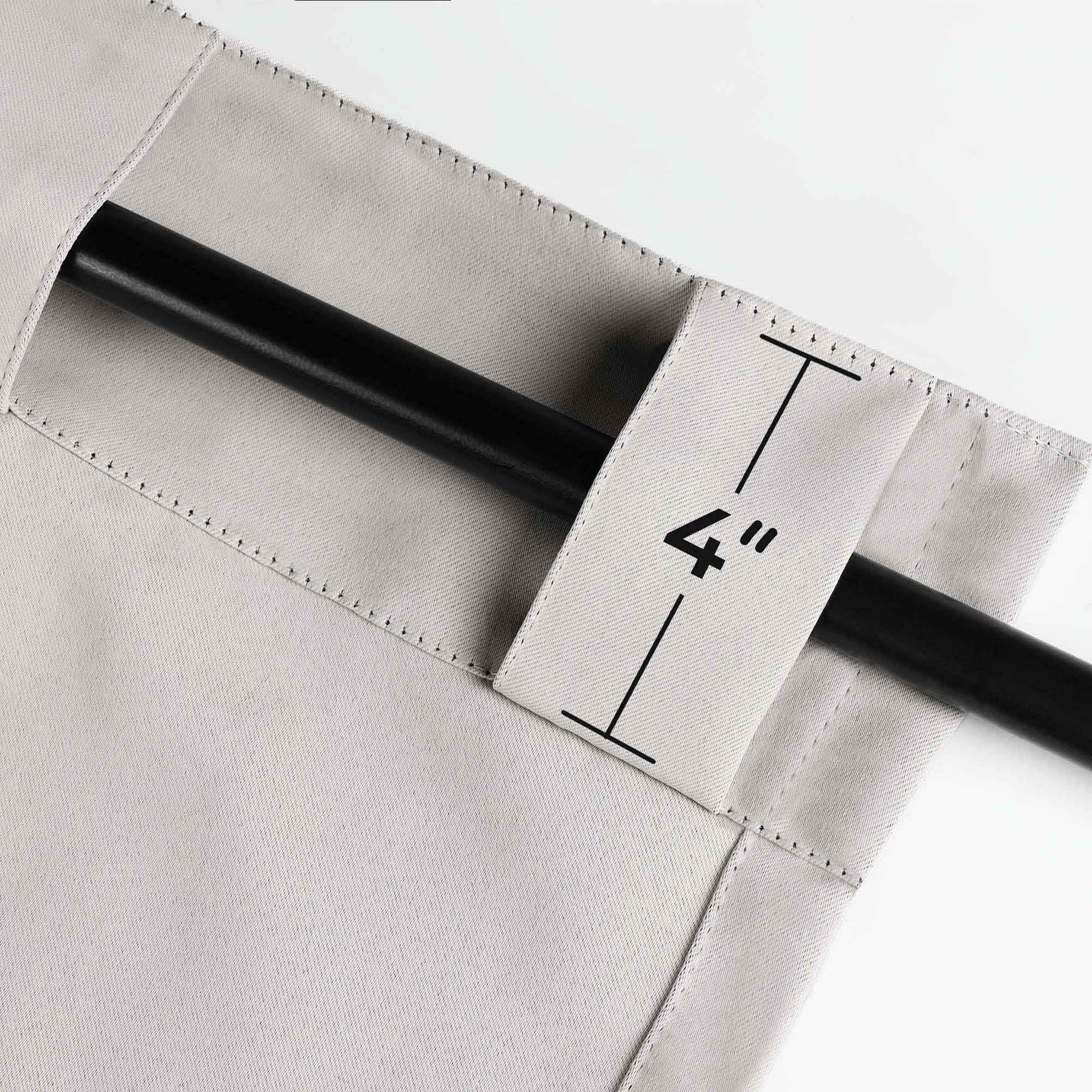 Solid Room Darkening Blackout Curtain Panels, Back Tabs, Set of 2 - Blackout Curtains by Superior
