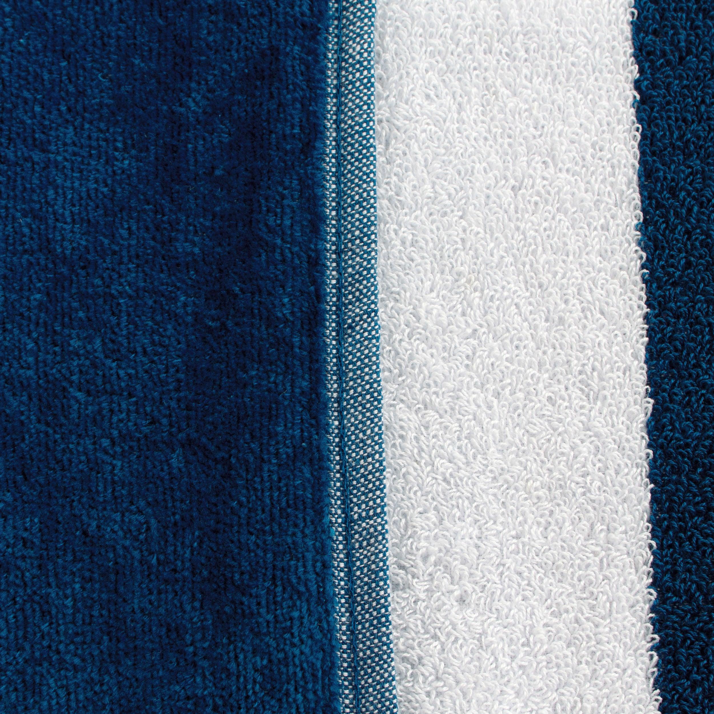 Coastal Blues Cotton Oversized 2 Piece Beach Towel Set - Egyptian Cotton Beach Towel by Superior