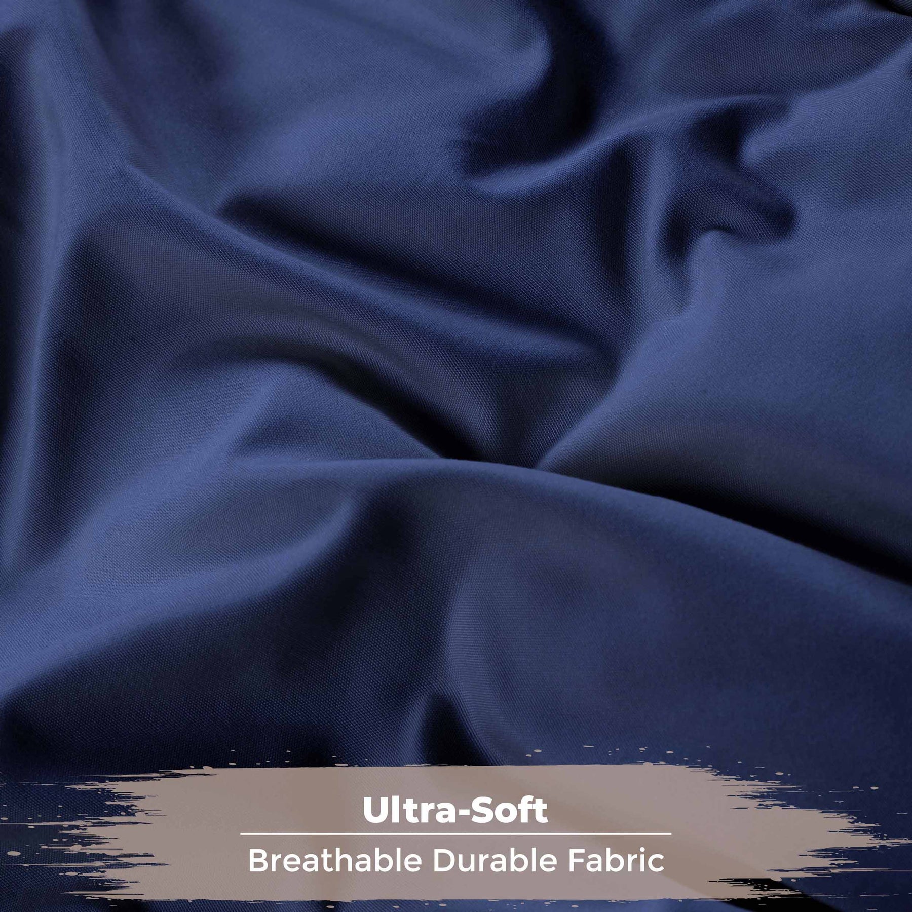 Brushed Microfiber Reversible Down Alternative Comforter - Navy Blue