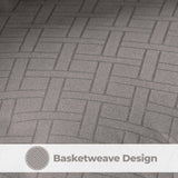 Monochrome Basketweave Plush Microfiber Down Alternative Comforter - Comforter by Superior