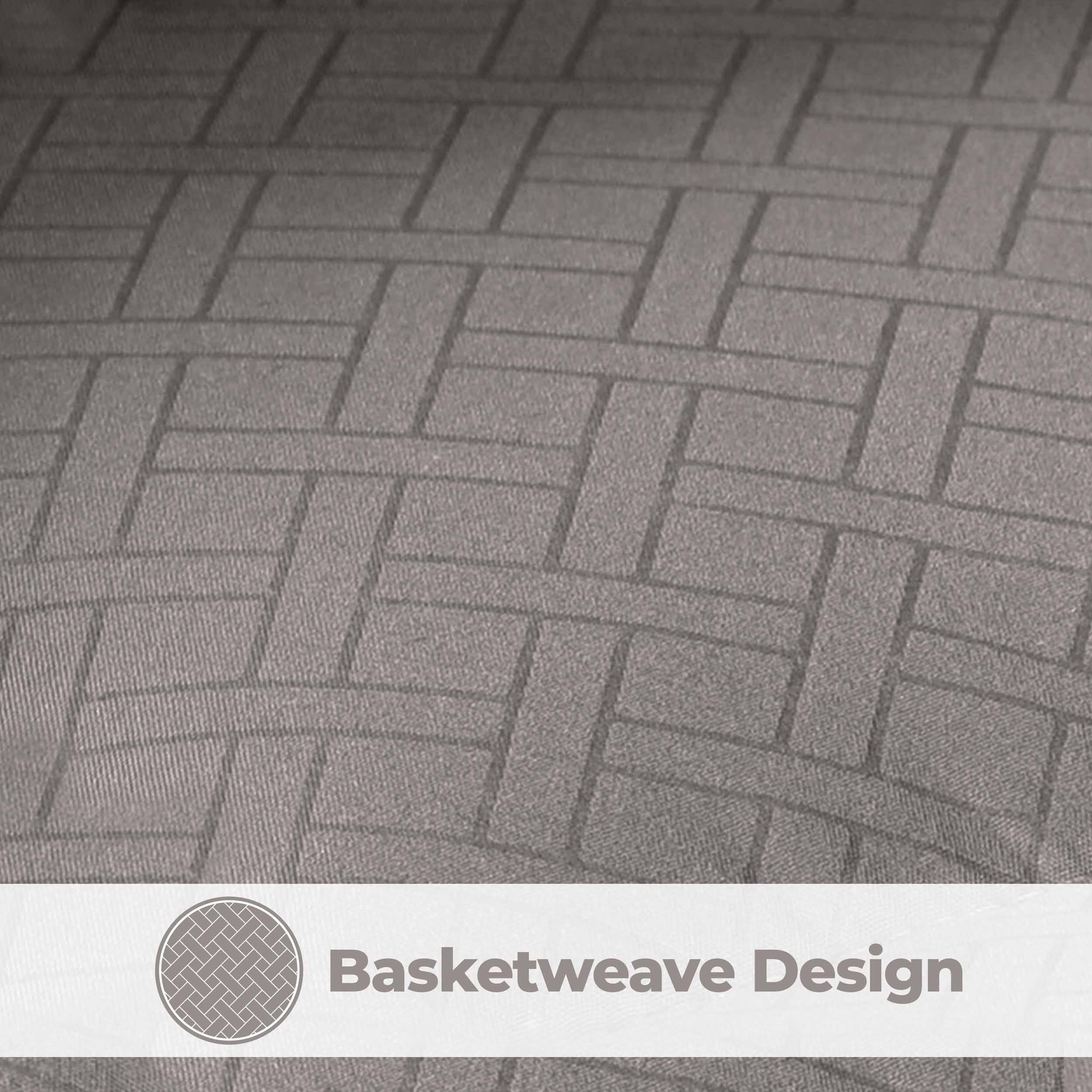 Monochrome Basketweave Plush Microfiber Down Alternative Comforter - Comforter by Superior