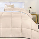 Monochrome Basketweave Plush Microfiber Down Alternative Comforter - Comforter by Superior