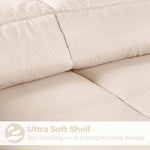 Monochrome Basketweave Plush Microfiber Down Alternative Comforter - Comforter by Superior