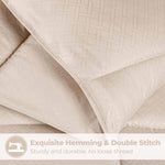 Monochrome Basketweave Plush Microfiber Down Alternative Comforter - Comforter by Superior