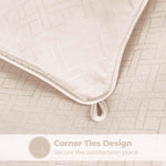 Monochrome Basketweave Plush Microfiber Down Alternative Comforter - Comforter by Superior