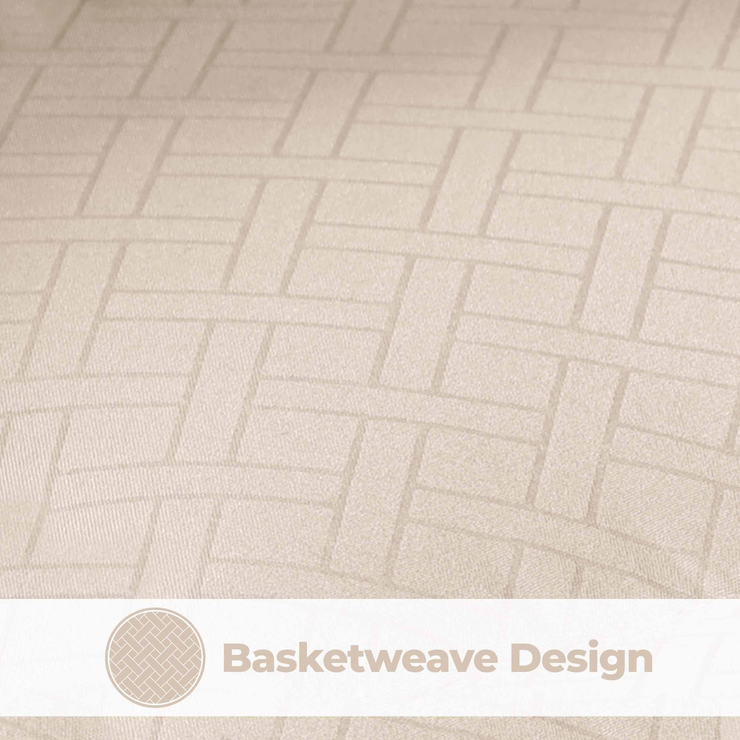 Monochrome Basketweave Plush Microfiber Down Alternative Comforter - Comforter by Superior