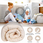 Monochrome Basketweave Plush Microfiber Down Alternative Comforter - Comforter by Superior