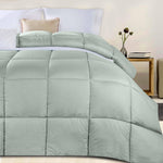 Monochrome Basketweave Plush Microfiber Down Alternative Comforter - Comforter by Superior