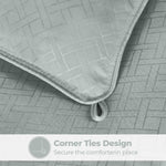 Monochrome Basketweave Plush Microfiber Down Alternative Comforter - Comforter by Superior