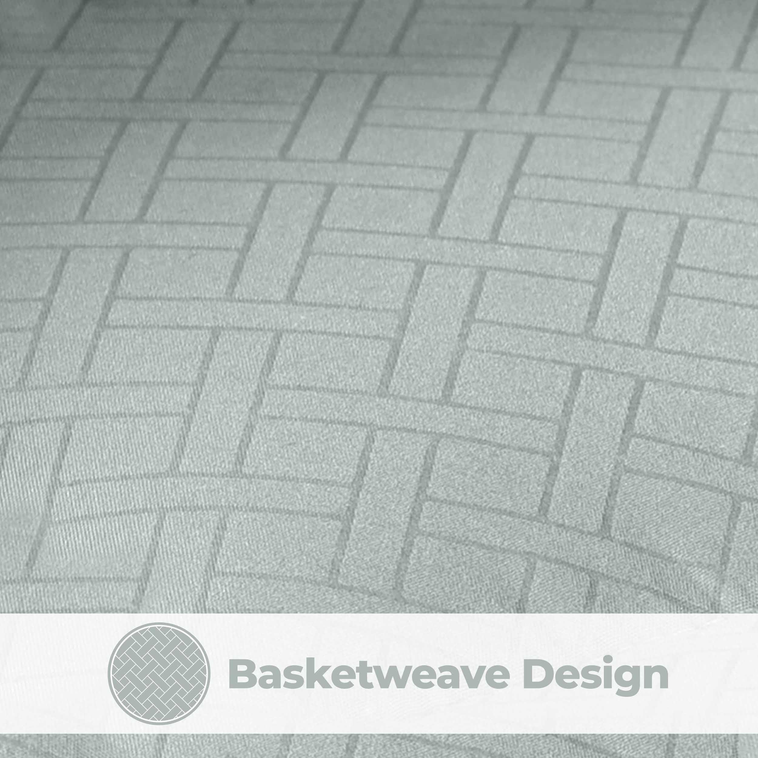 Monochrome Basketweave Plush Microfiber Down Alternative Comforter - Comforter by Superior