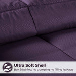 Monochrome Basketweave Plush Microfiber Down Alternative Comforter - Comforter by Superior