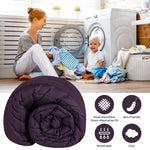 Monochrome Basketweave Plush Microfiber Down Alternative Comforter - Comforter by Superior
