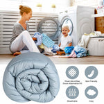 Monochrome Basketweave Plush Microfiber Down Alternative Comforter - Comforter by Superior