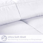 Monochrome Basketweave Plush Microfiber Down Alternative Comforter - Comforter by Superior