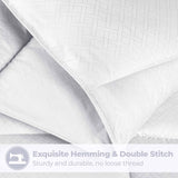 Monochrome Basketweave Plush Microfiber Down Alternative Comforter - Comforter by Superior