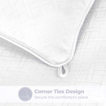 Monochrome Basketweave Plush Microfiber Down Alternative Comforter - Comforter by Superior
