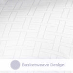 Monochrome Basketweave Plush Microfiber Down Alternative Comforter - Comforter by Superior