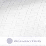 Monochrome Basketweave Plush Microfiber Down Alternative Comforter - Comforter by Superior