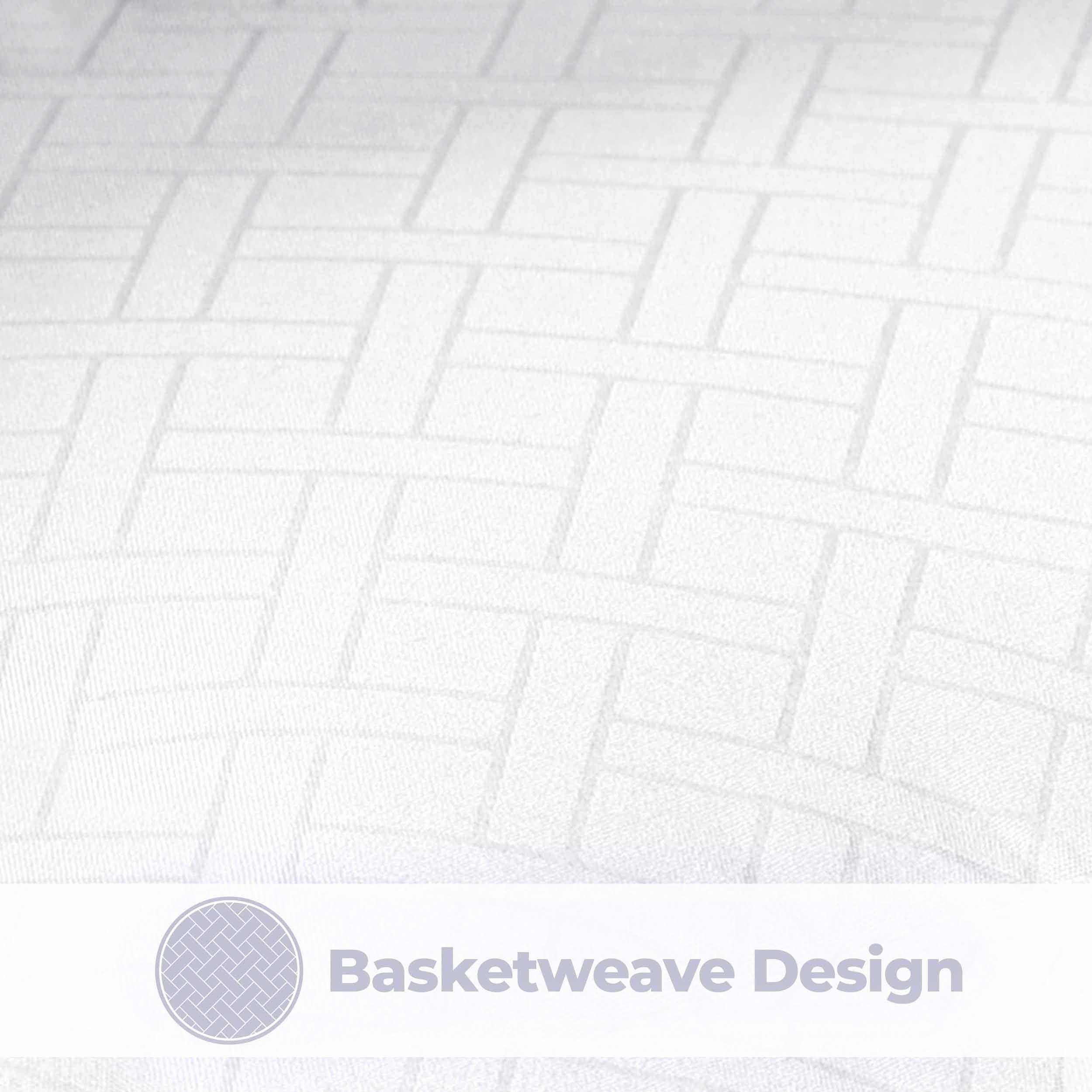 Monochrome Basketweave Plush Microfiber Down Alternative Comforter - Comforter by Superior