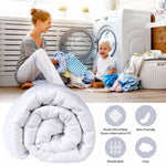 Monochrome Basketweave Plush Microfiber Down Alternative Comforter - Comforter by Superior