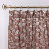 Leaves Room Darkening Back Tabs Blackout Curtain Panels, Set of 2 - Blackout Curtains by Superior
