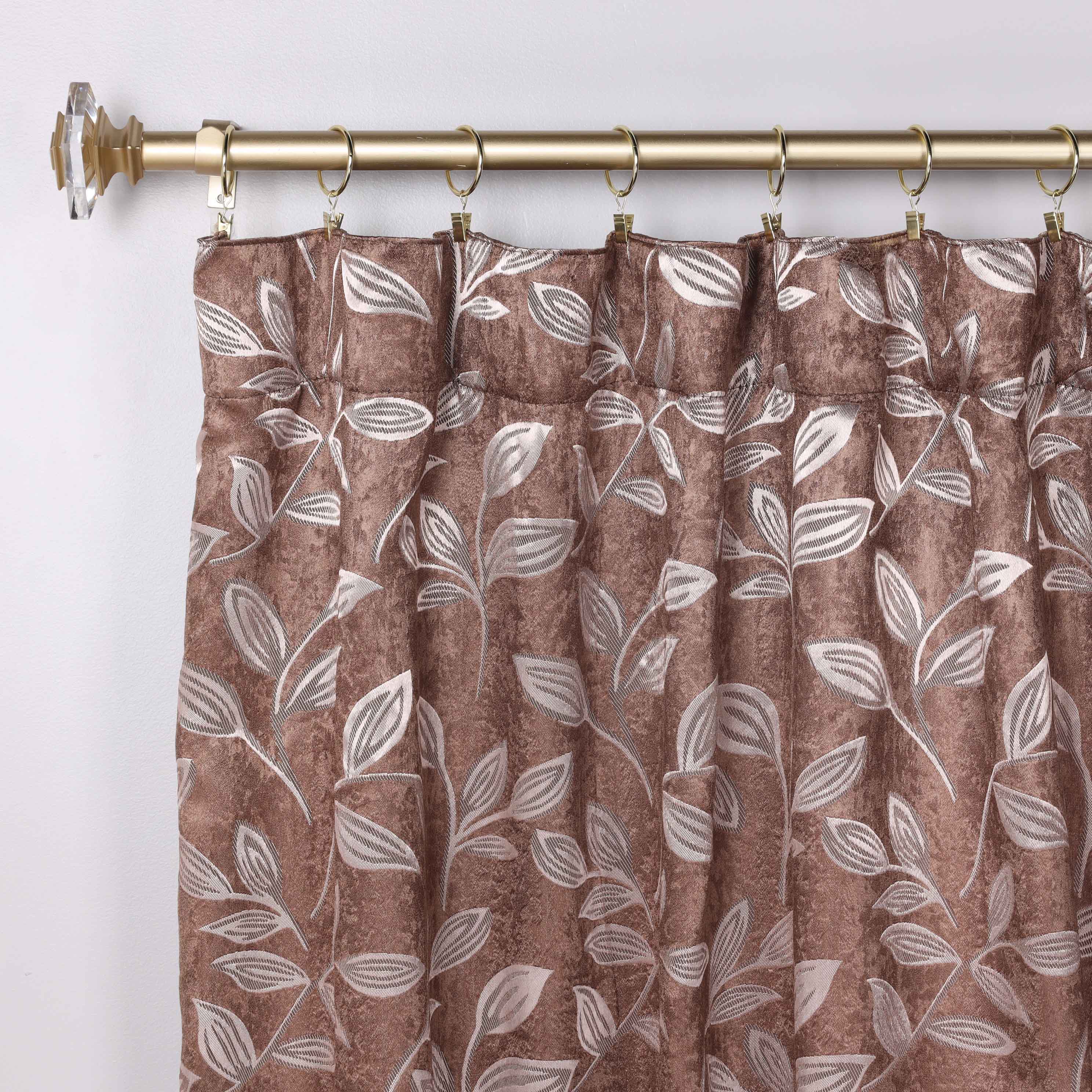 Leaves Room Darkening Back Tabs Blackout Curtain Panels, Set of 2 - Blackout Curtains by Superior