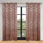 Leaves Room Darkening Washable Blackout Curtain Panels, Set of 2 - Blackout Curtains by Superior