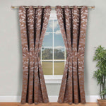 Leaves Room Darkening Washable Blackout Curtain Panels, Set of 2 - Blackout Curtains by Superior