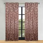Leaves Room Darkening Back Tabs Blackout Curtain Panels, Set of 2 - Blackout Curtains by Superior