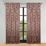 Leaves Room Darkening Back Tabs Blackout Curtain Panels, Set of 2 - Blackout Curtains by Superior