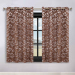 Leaves Room Darkening Washable Blackout Curtain Panels, Set of 2 - Blackout Curtains by Superior
