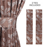 Leaves Room Darkening Washable Blackout Curtain Panels, Set of 2 - Blackout Curtains by Superior