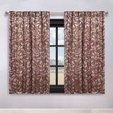 Leaves Room Darkening Back Tabs Blackout Curtain Panels, Set of 2 - Blackout Curtains by Superior