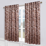 Leaves Room Darkening Back Tabs Blackout Curtain Panels, Set of 2 - Blackout Curtains by Superior