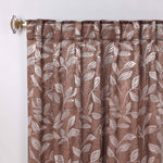 Leaves Room Darkening Back Tabs Blackout Curtain Panels, Set of 2 - Blackout Curtains by Superior