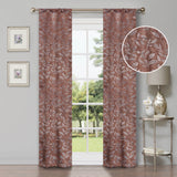 Leaves Room Darkening Washable Blackout Curtain Panels, Set of 2 - Blackout Curtains by Superior