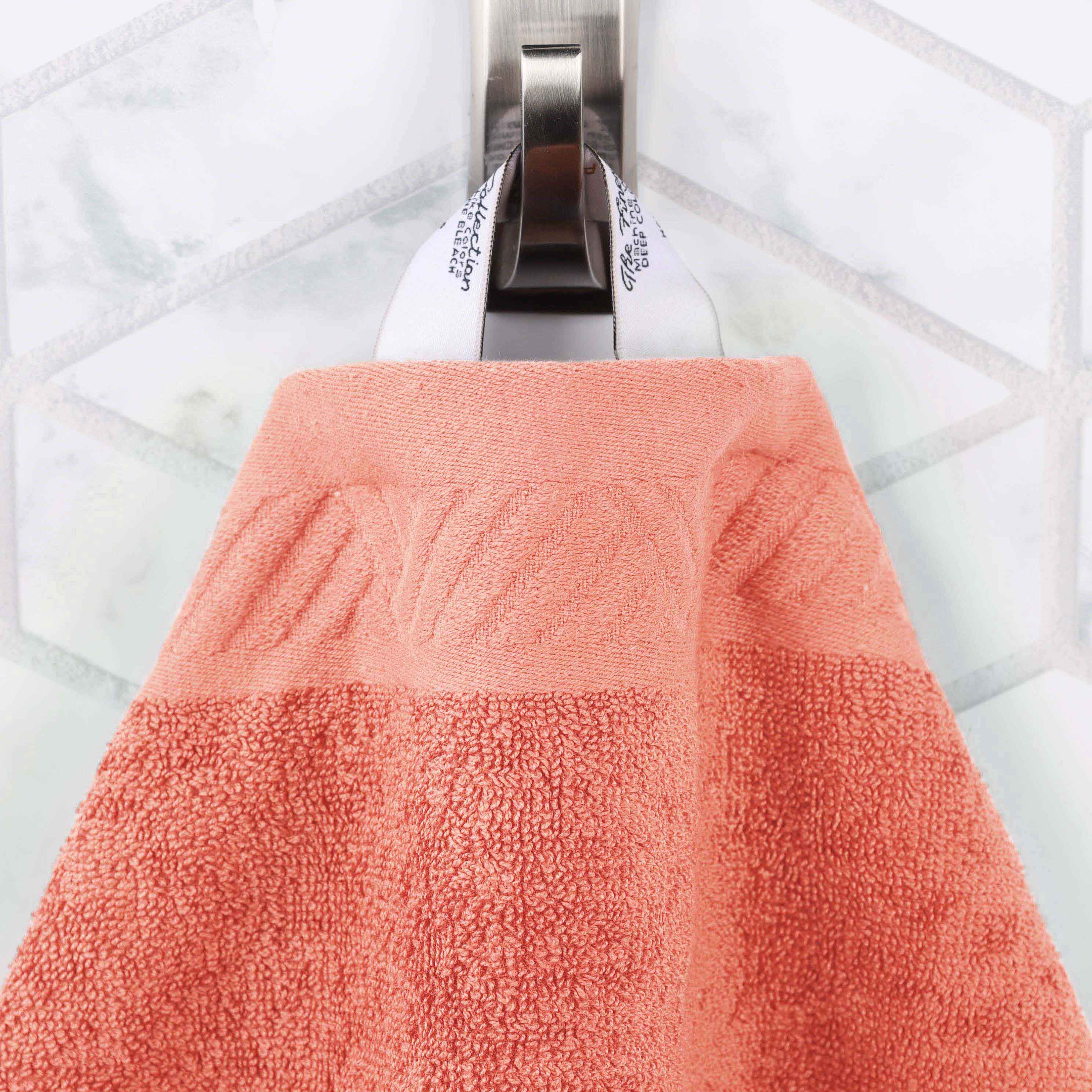 Basketweave Jacquard and Solid 6 Piece Egyptian Cotton Towel Set - Egyptian Cotton Towel Set by Superior