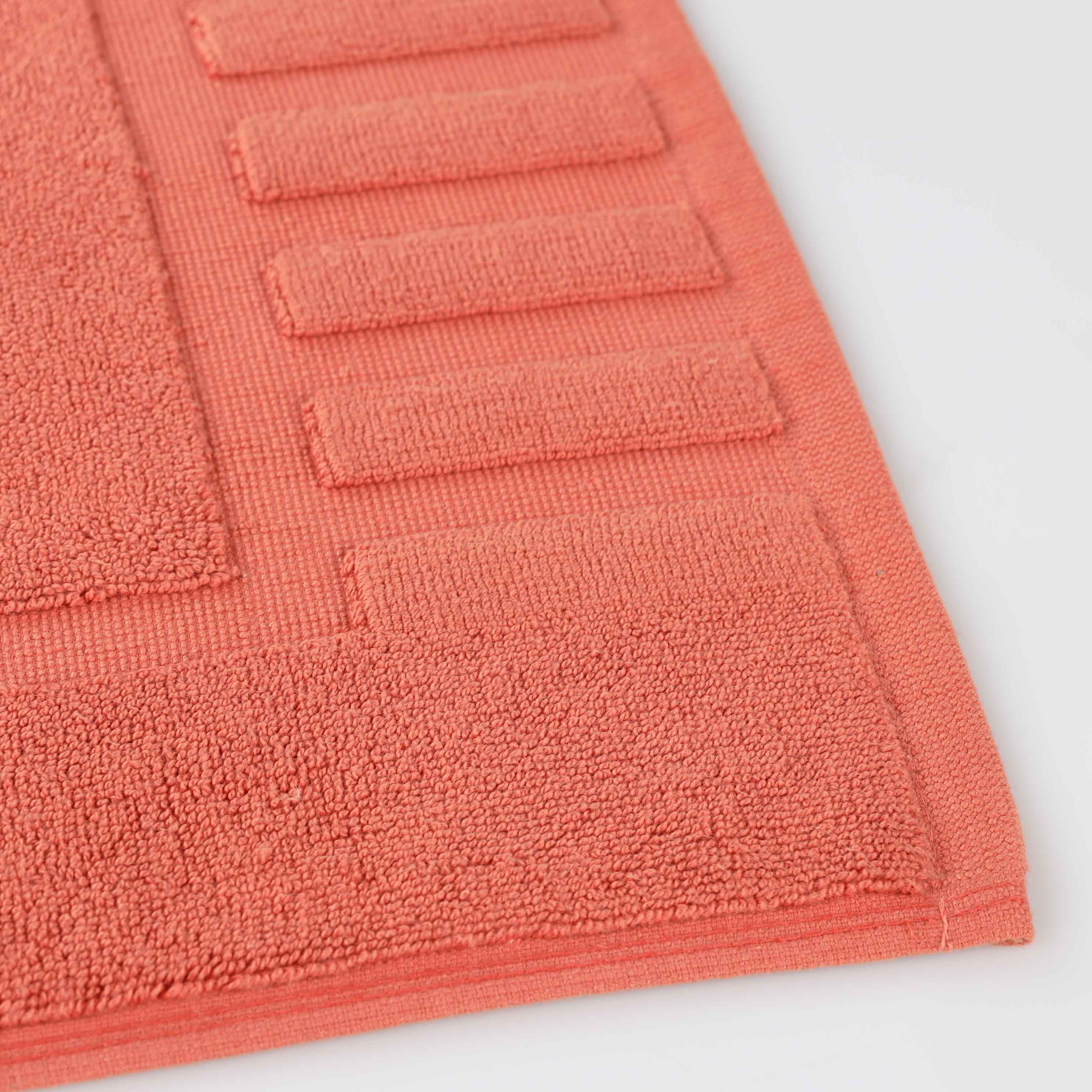Leo Cotton Solid Modern Absorbent Heavy Washable Bath Mat Set of 2 - Bath Mats by Superior