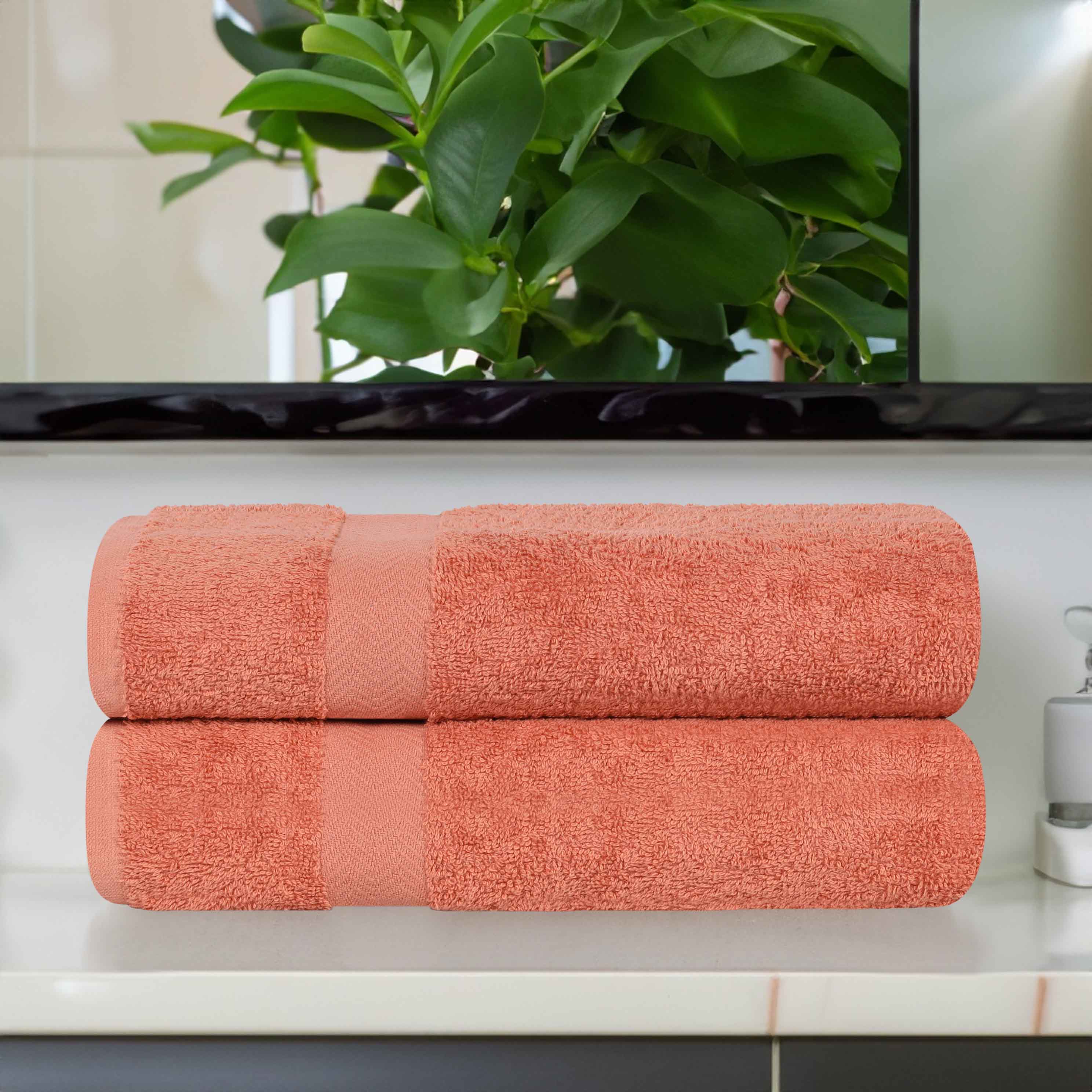 Cotton Eco-Friendly Bathroom Essentials 2 Piece Bath Sheet Set - Bath Sheets by Superior Brand