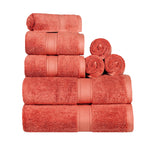 Madison Egyptian Cotton Pile Plush Heavyweight 8 Piece Towel Set - Towel Set by Superior