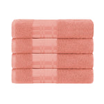 Larissa Cotton Geometric Border Bath Towel Set of 4 - Bath Towel by Superior