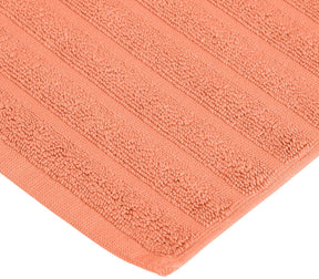 Lined 100% Cotton 1000 GSM 2-Piece Bath Mat Set - Coral