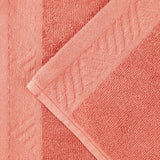 Basketweave Jacquard and Solid 6 Piece Egyptian Cotton Towel Set - Egyptian Cotton Towel Set by Superior