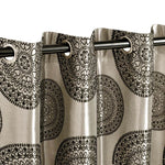 Cordon Jacquard Grommet Floral Medallion Curtain Panel Set - Semi Sheer Curtains by Superior Brand