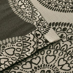 Cordon Jacquard Grommet Floral Medallion Curtain Panel Set - Semi Sheer Curtains by Superior Brand