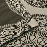 Cordon Jacquard Grommet Floral Medallion Curtain Panel Set - Semi Sheer Curtains by Superior Brand