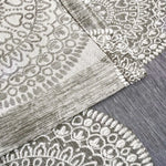 Cordon Jacquard Grommet Floral Medallion Curtain Panel Set - Semi Sheer Curtains by Superior Brand