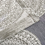 Cordon Jacquard Grommet Floral Medallion Curtain Panel Set - Semi Sheer Curtains by Superior Brand