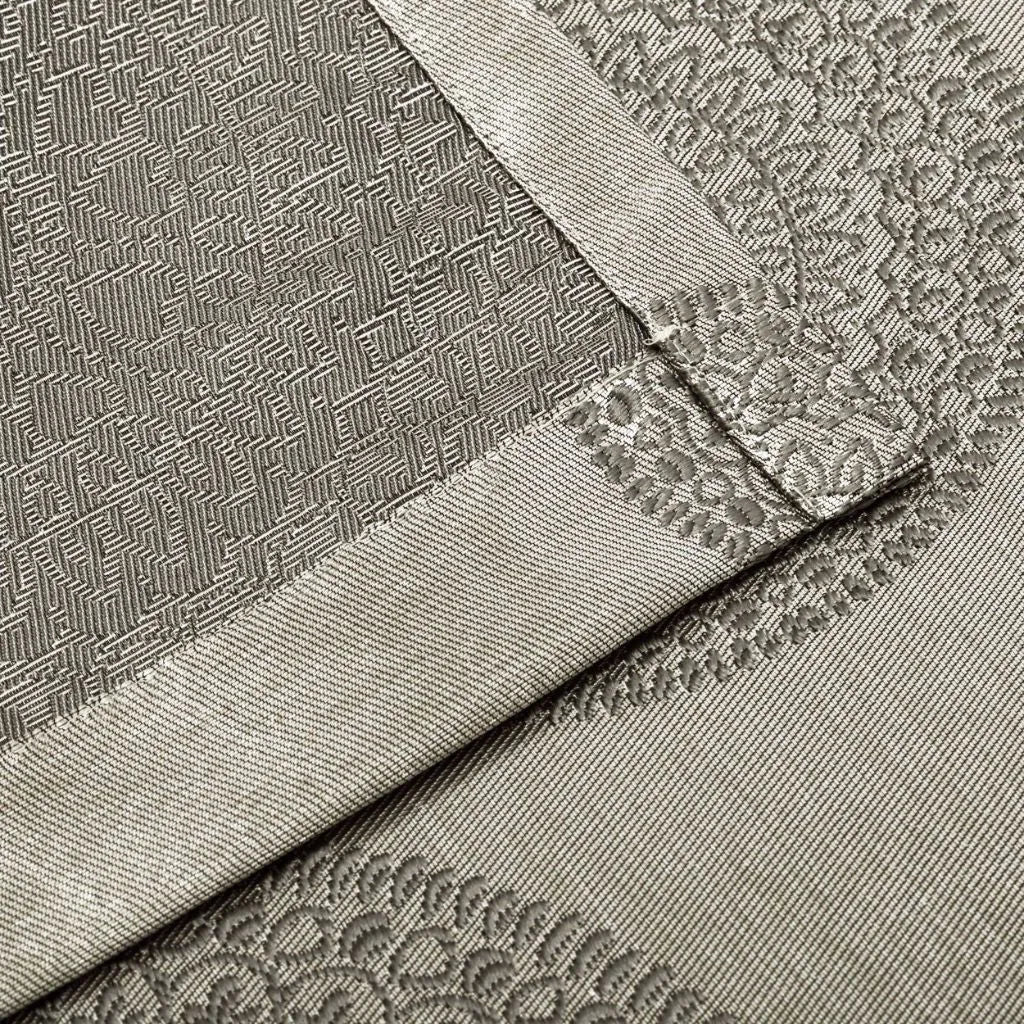 Cordon Jacquard Grommet Floral Medallion Curtain Panel Set - Semi Sheer Curtains by Superior Brand