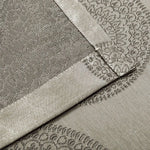 Cordon Jacquard Grommet Floral Medallion Curtain Panel Set - Semi Sheer Curtains by Superior Brand